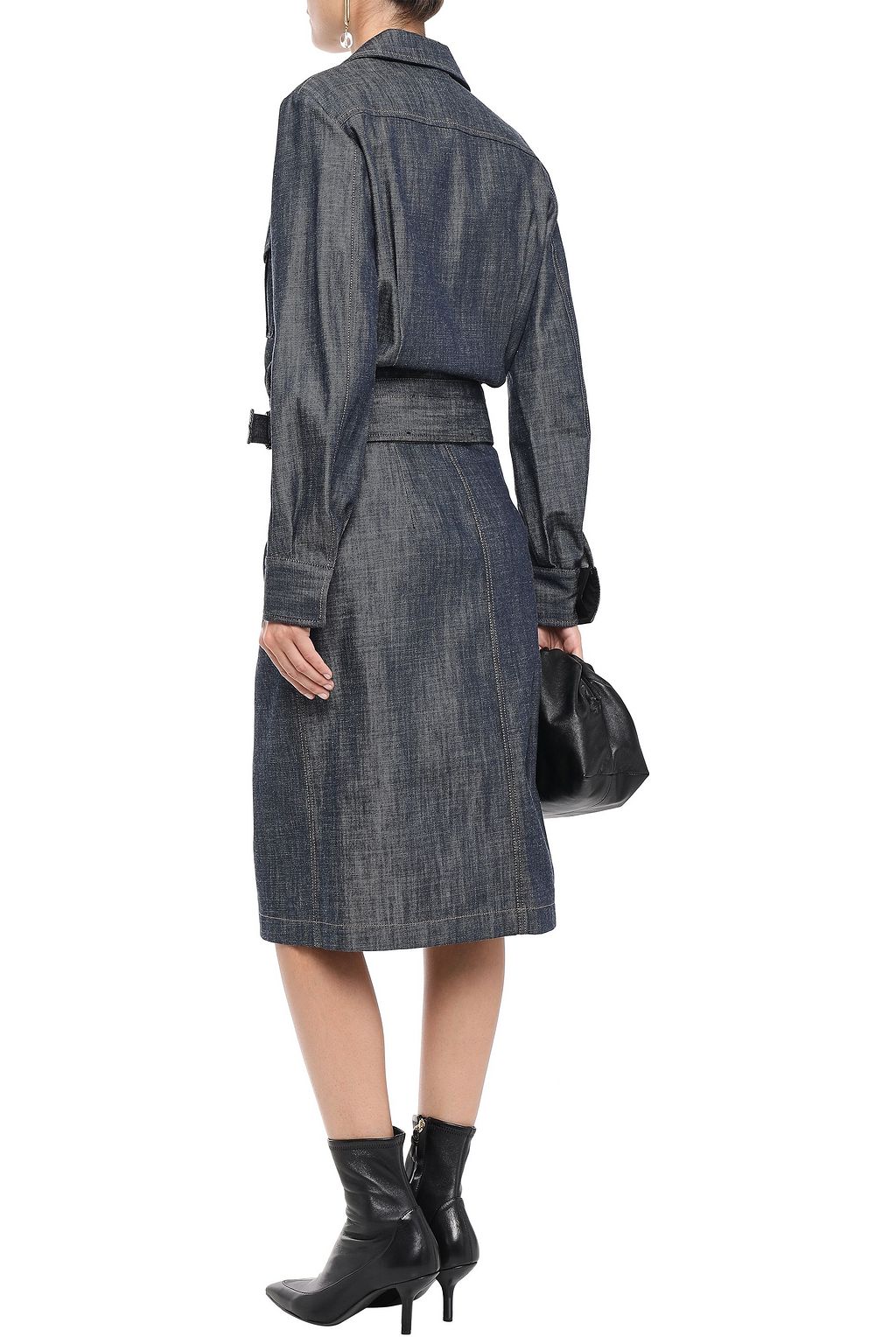 MASSCOB Dean convertible buckled denim coat