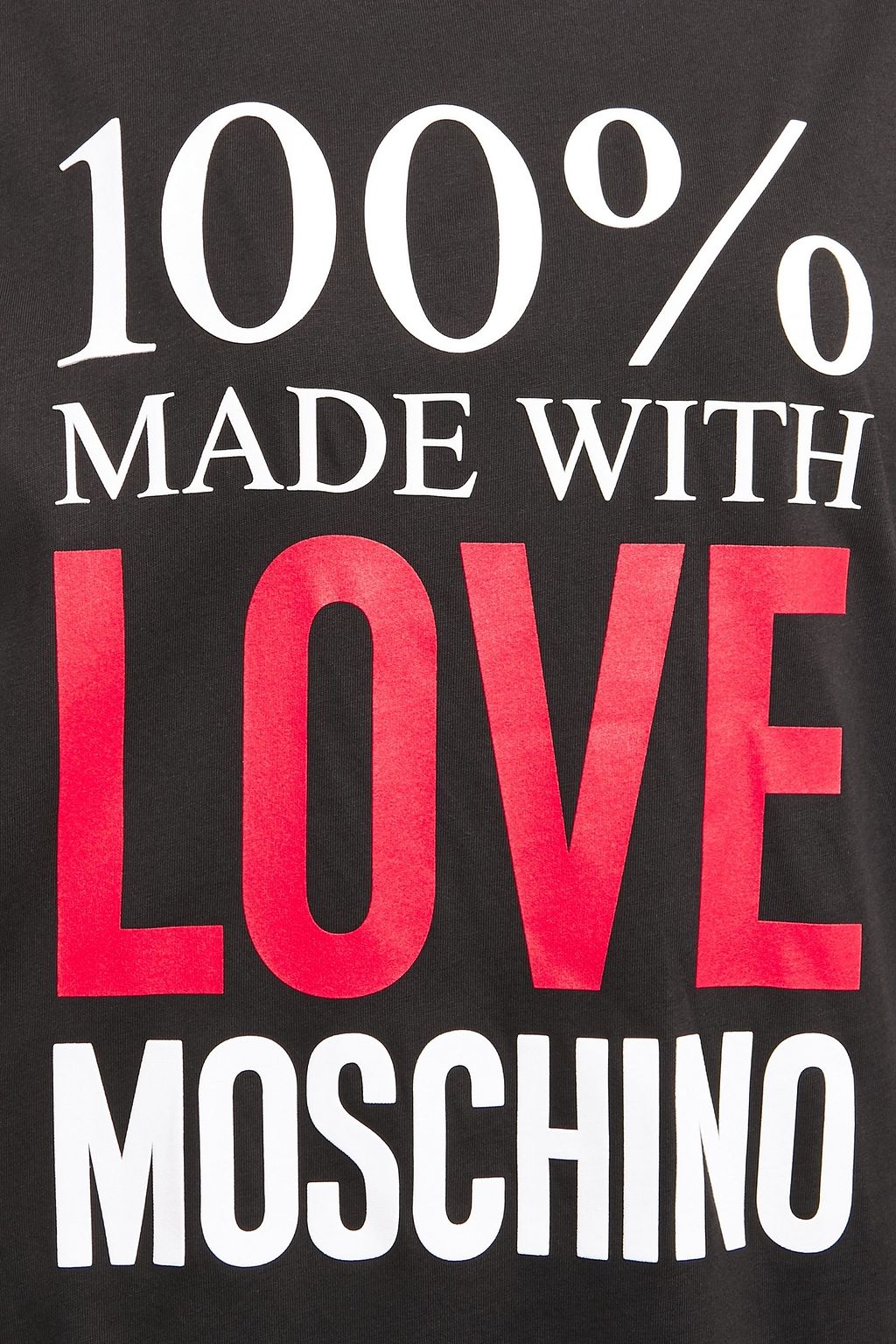 LOVE MOSCHINO Printed cotton-jersey mini dress