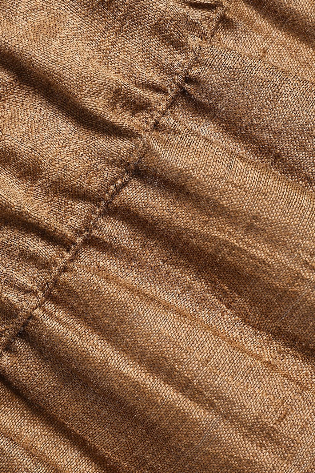 MASSCOB Moulin wrap-effect linen-blend straight-leg pants