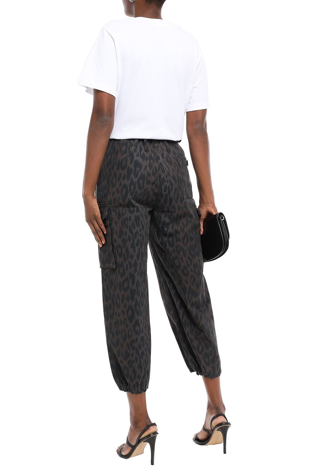 PROENZA SCHOULER Leopard-print cotton-gabardine tapered pants