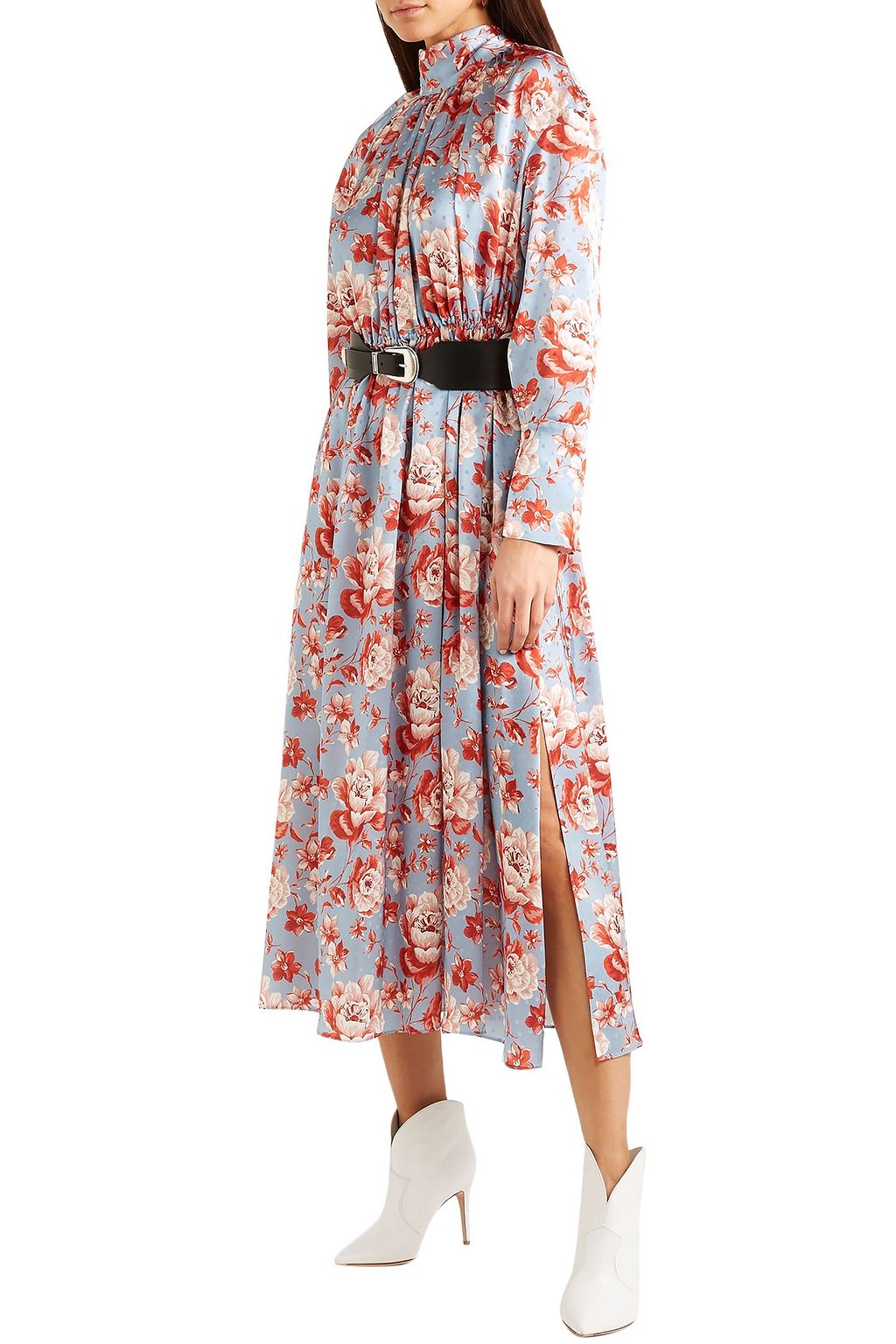 MAGDA BUTRYM Viseu floral-print silk-jacquard midi dress