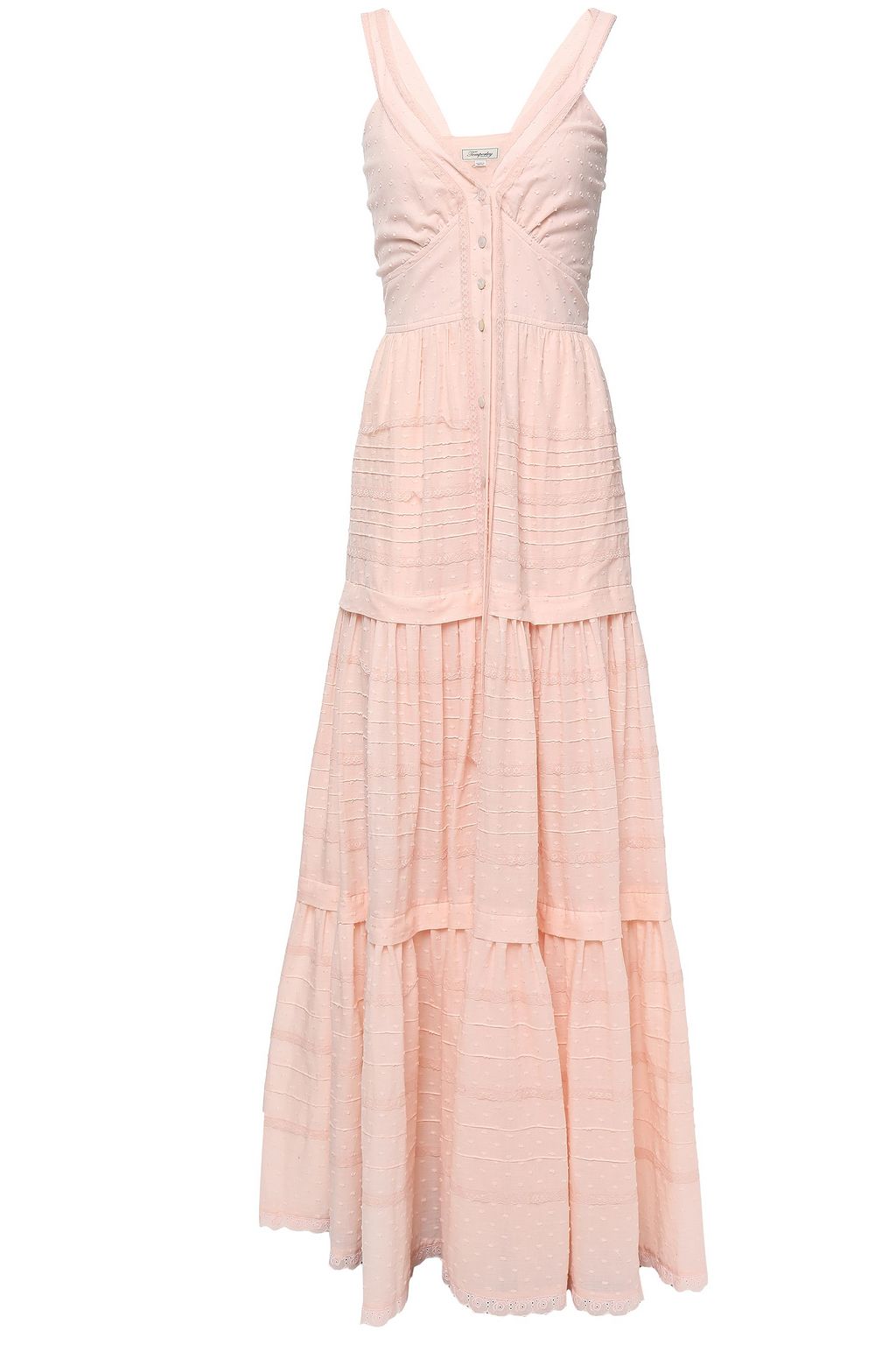 pink cotton maxi dress