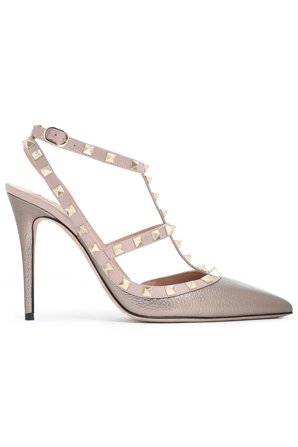 valentino rockstud metallic pumps