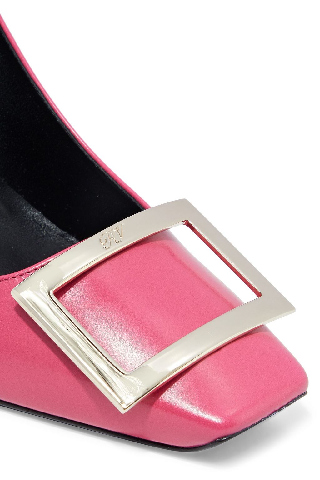 ROGER VIVIER Buckle-embellished leather pumps