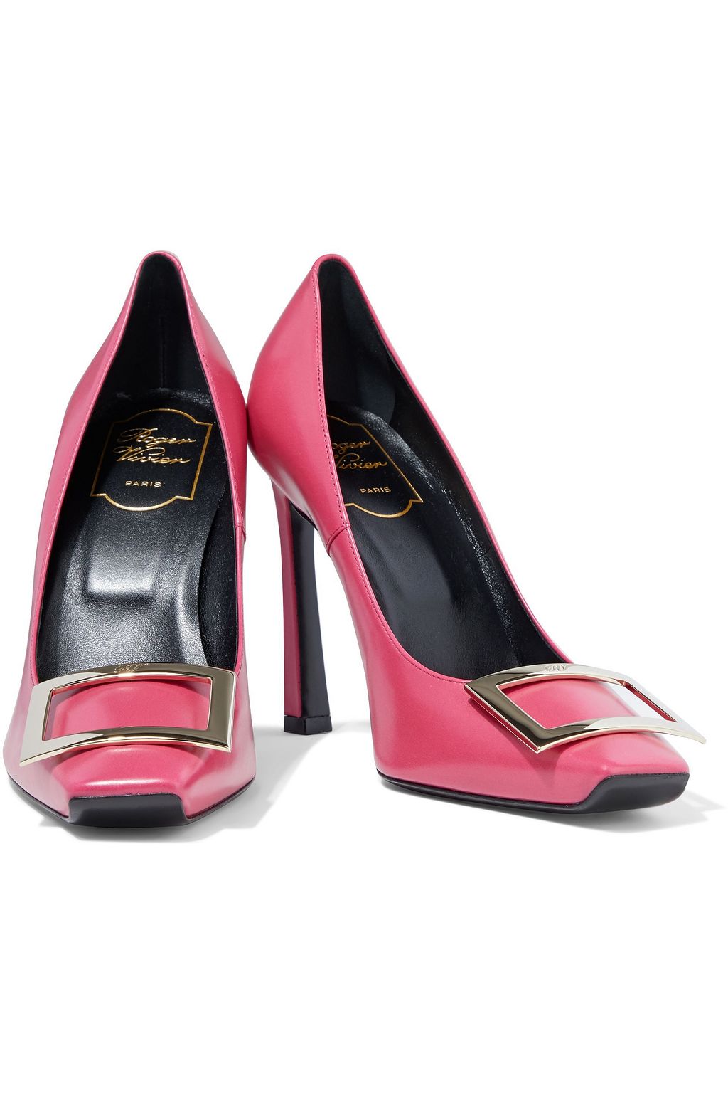 ROGER VIVIER Buckle-embellished leather pumps