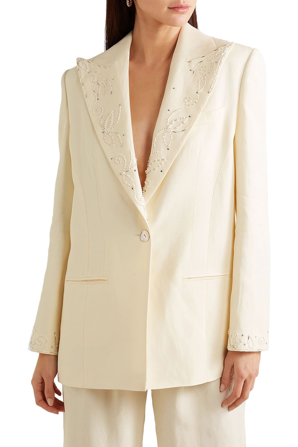 MAGDA BUTRYM Islamabad embellished slub crepe blazer