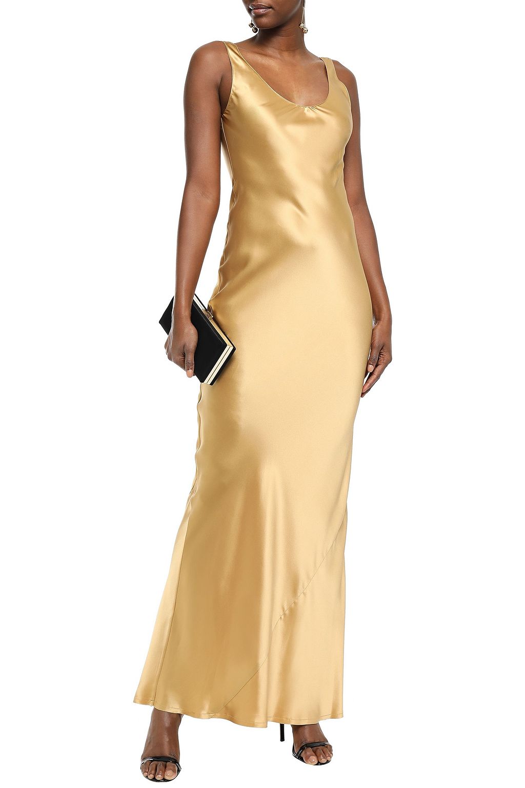 NILI LOTAN Bazile silk-satin gown