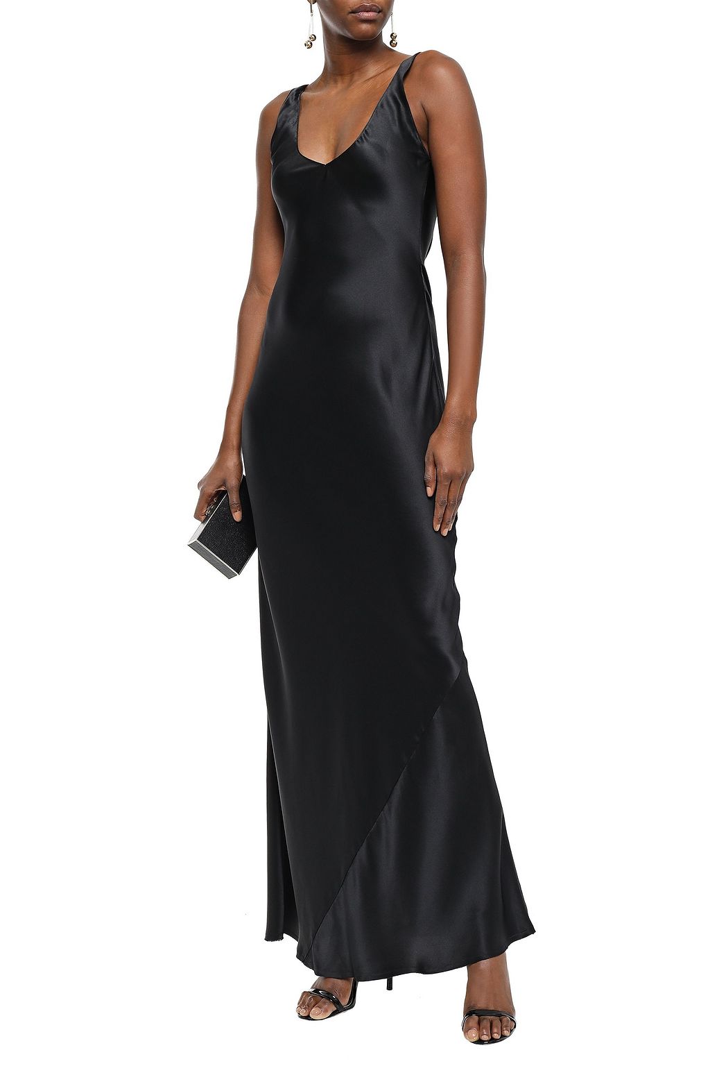 NILI LOTAN Bazile silk-satin gown