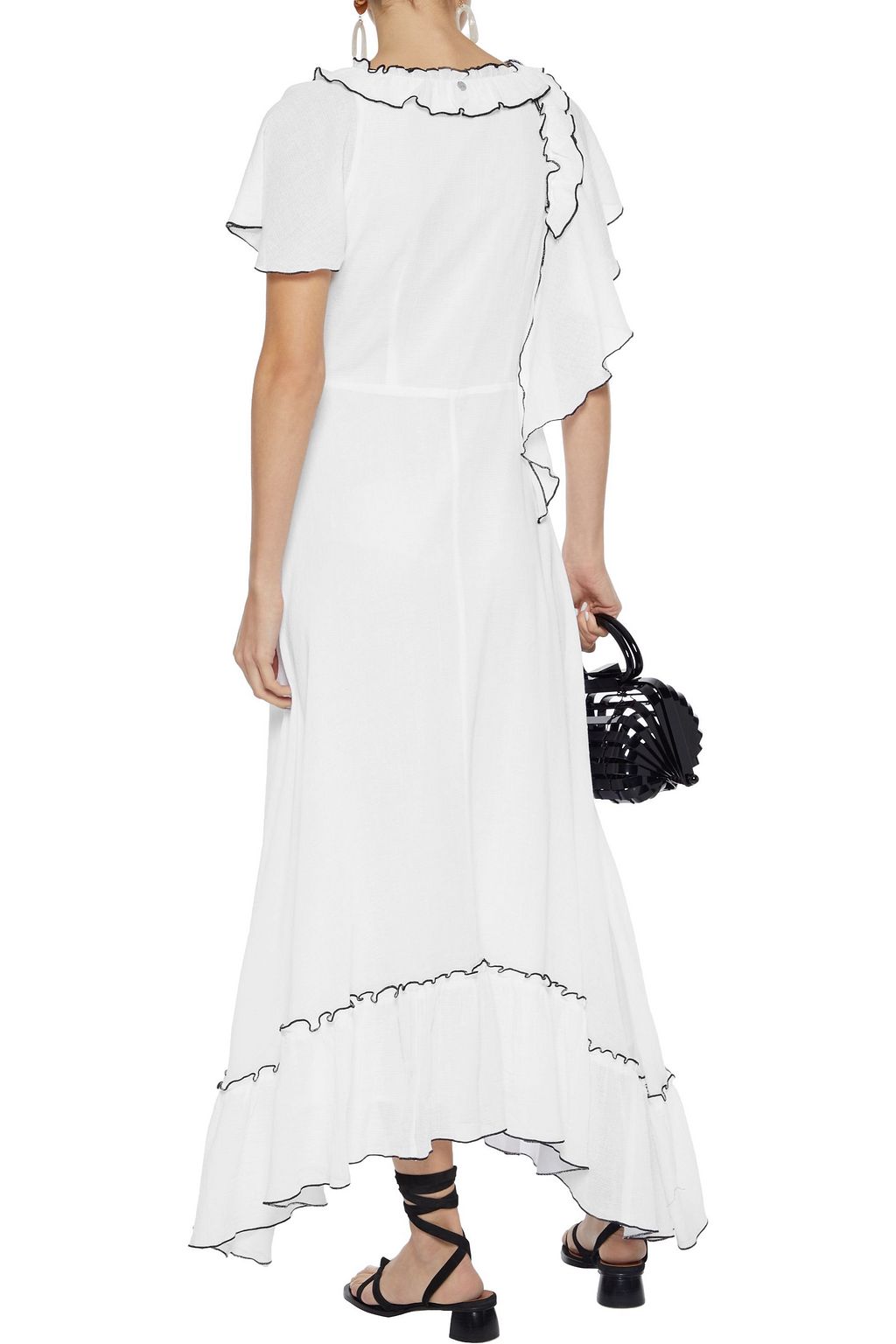 ANTIK BATIK Gary ruffled cottongauze maxi dress THE