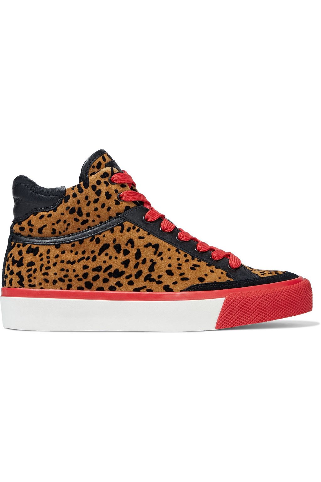 animal print high top sneakers