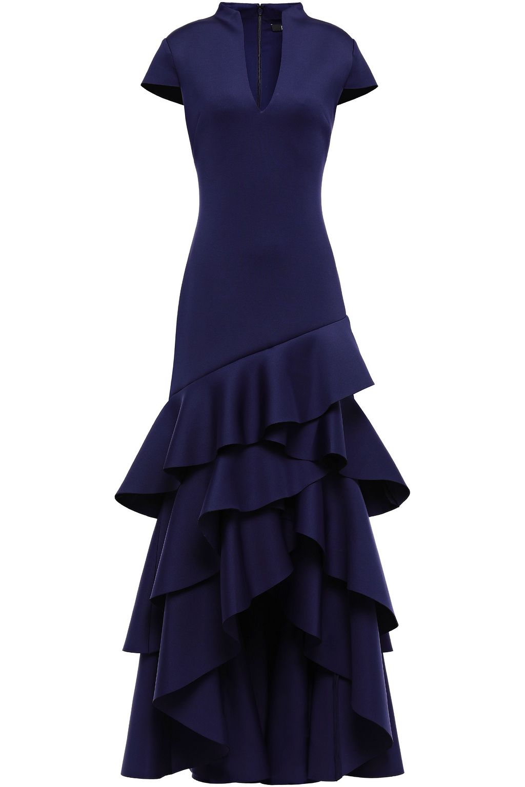 badgley mischka navy gown