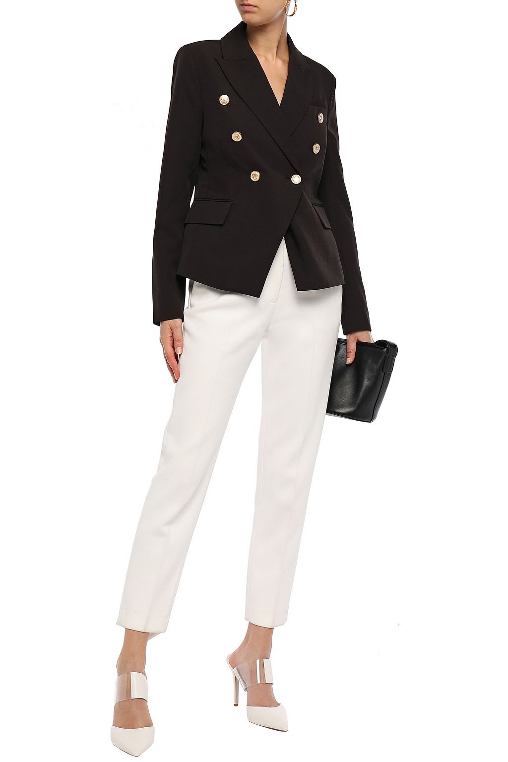WALTER BAKER Miller double-breasted crepe blazer