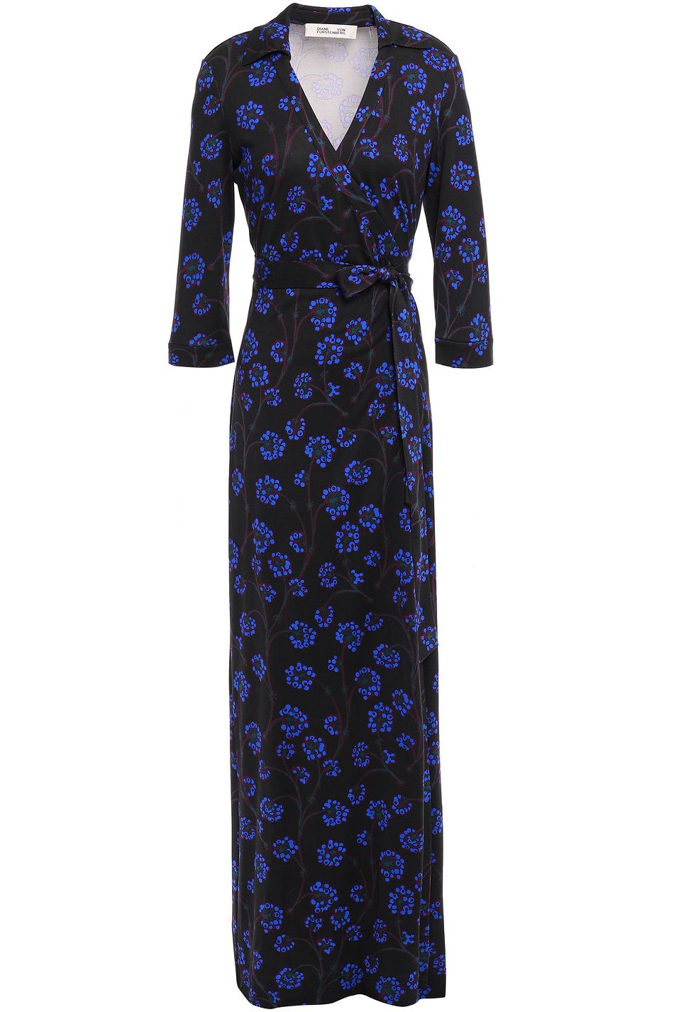 jersey wrap maxi dress