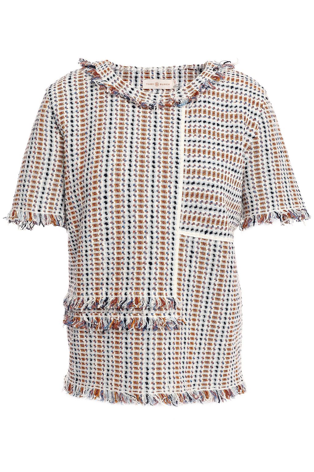 tory burch linen ruffle dress