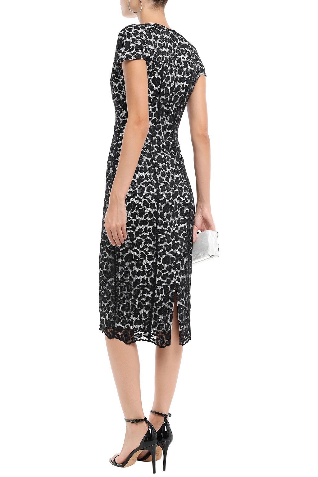 SAFIYAA Leopard-print lace dress