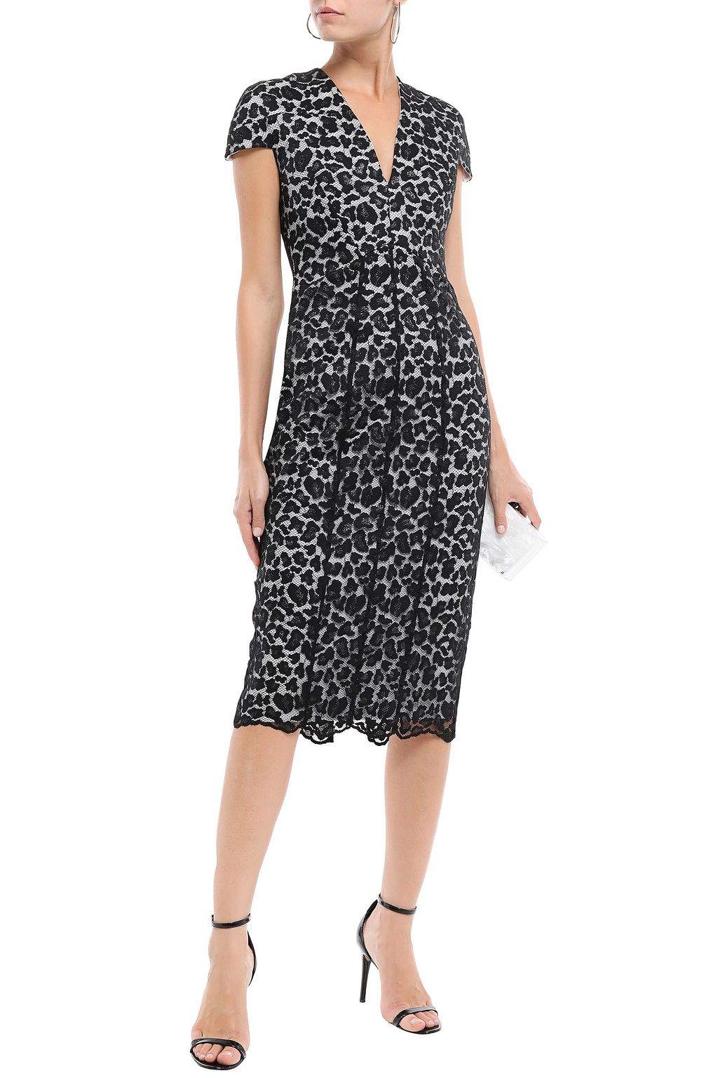 SAFIYAA Leopard-print lace dress