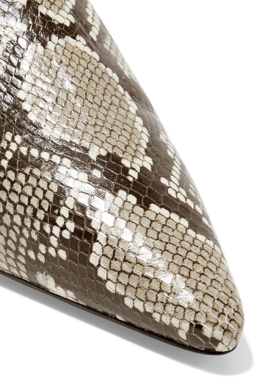 ZIMMERMANN Snake-effect leather ankle boots