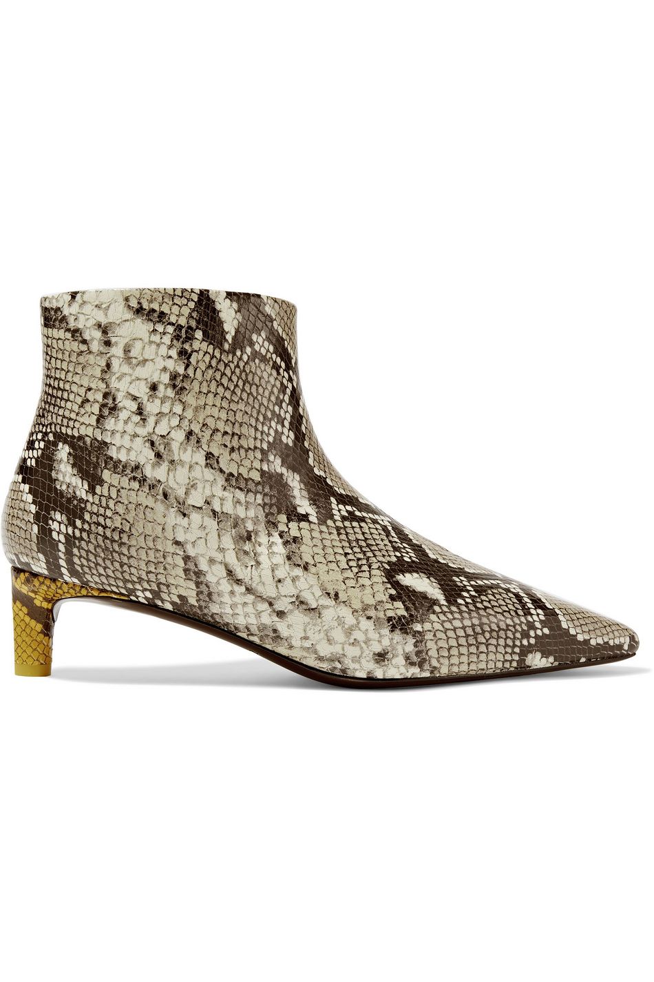 marcel snake effect ankle boots