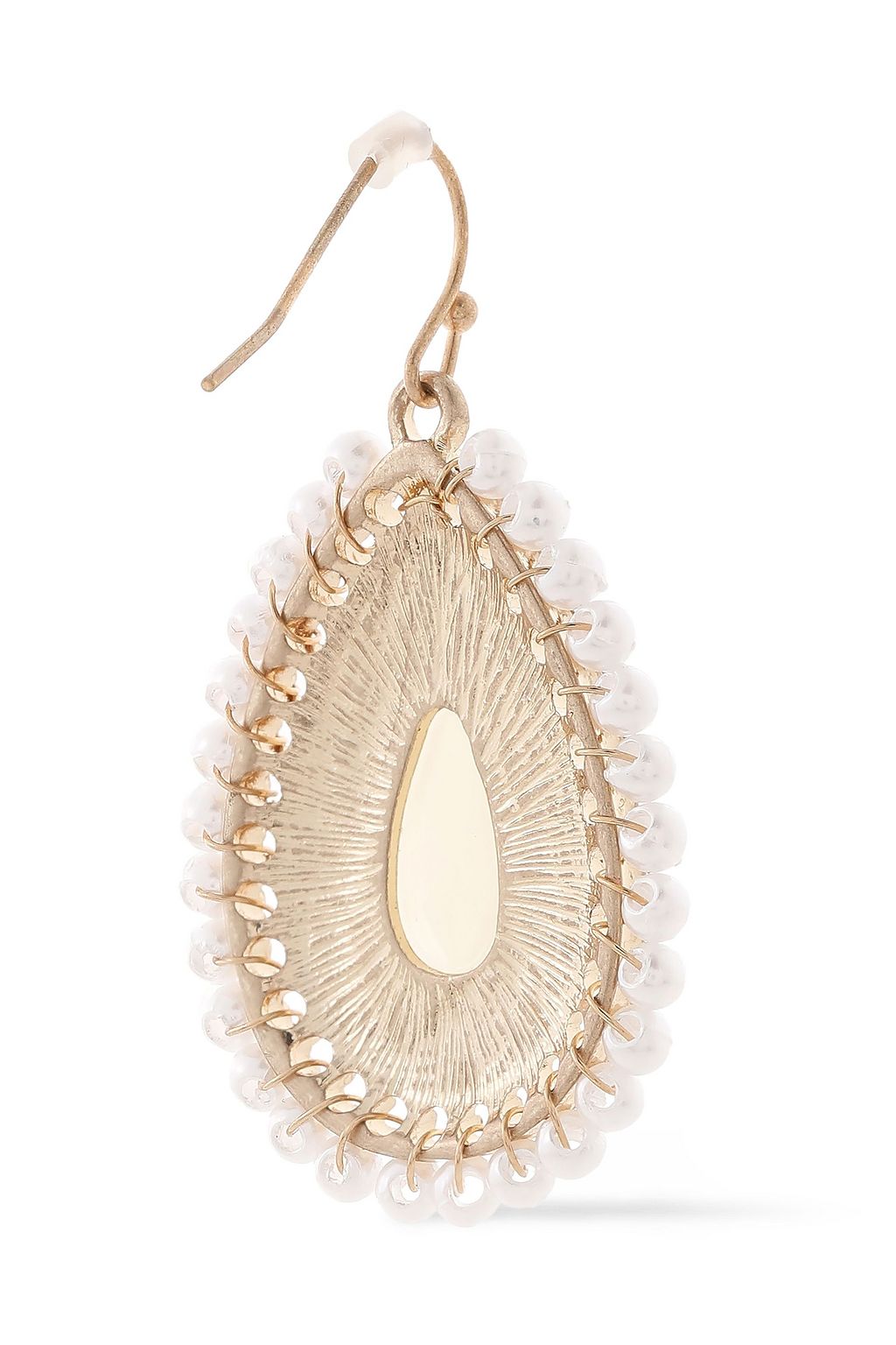 KENNETH JAY LANE Gold-plated, faux pearl and resin earrings