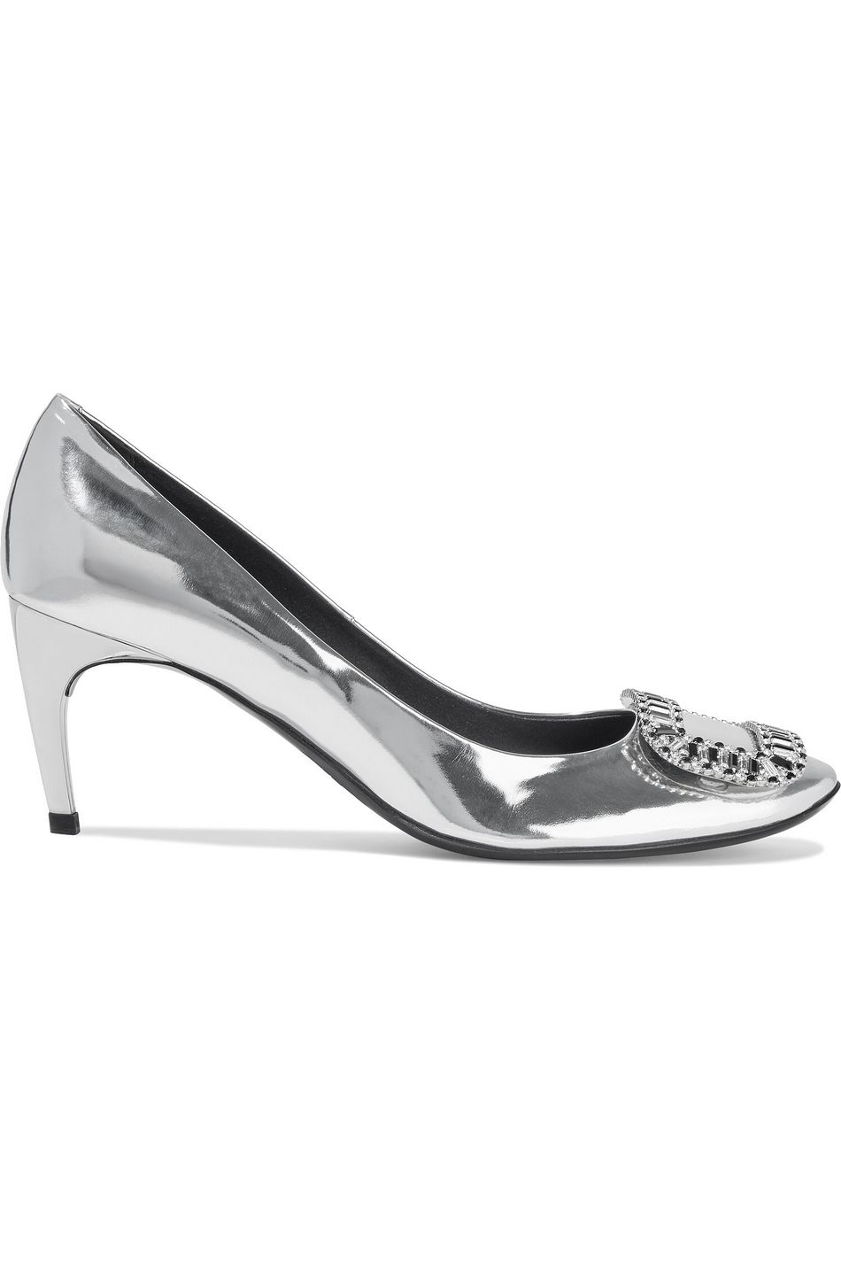 roger vivier silver shoes