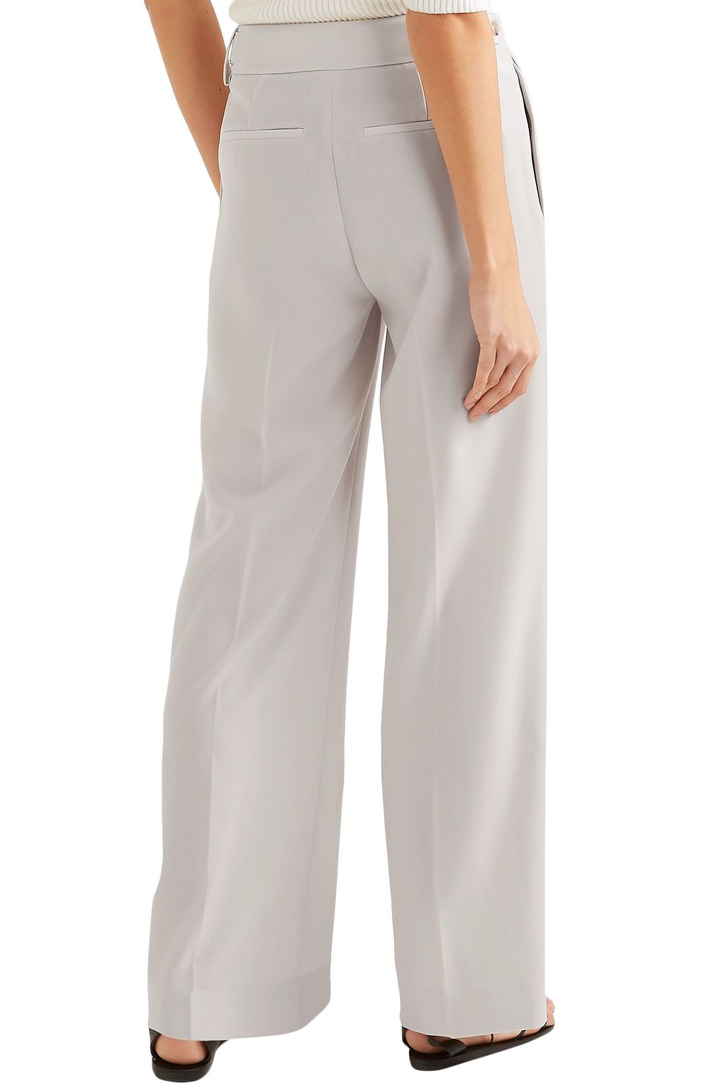 VINCE. Pleated cady wide-leg pants