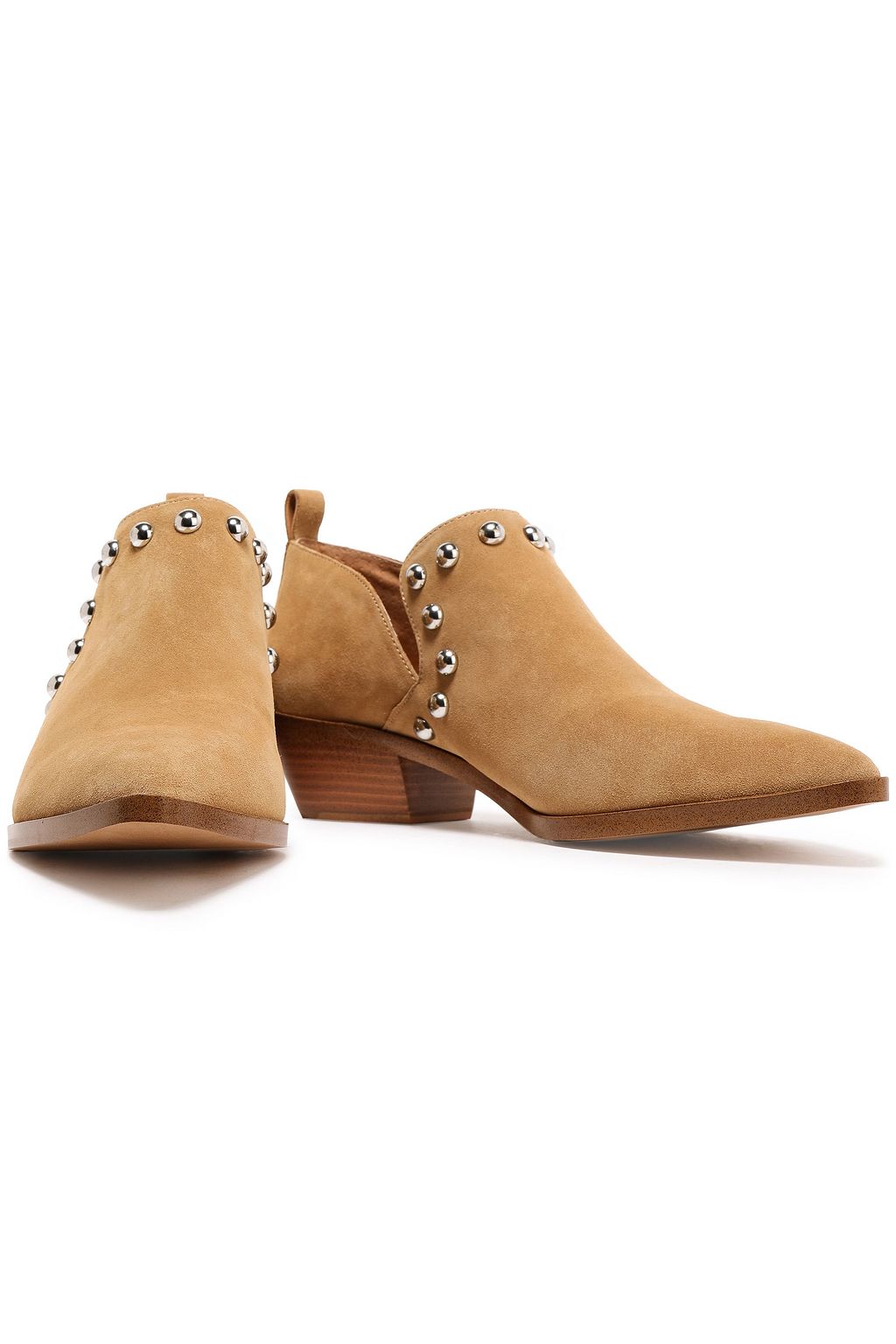 REBECCA MINKOFF Studded suede ankle boots