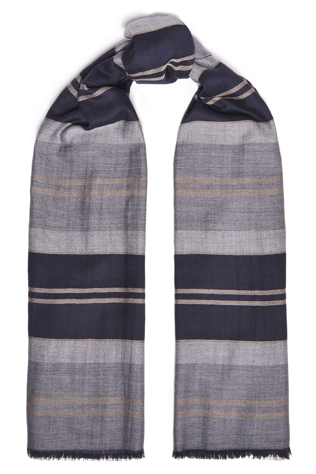 striped cashmere scarf