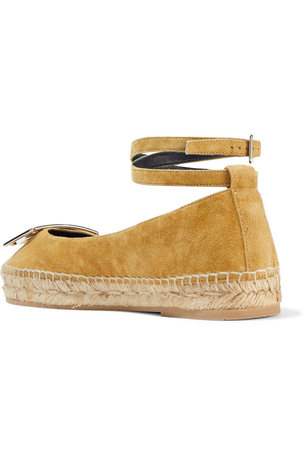 ROGER VIVIER Buckle-embellished suede espadrilles