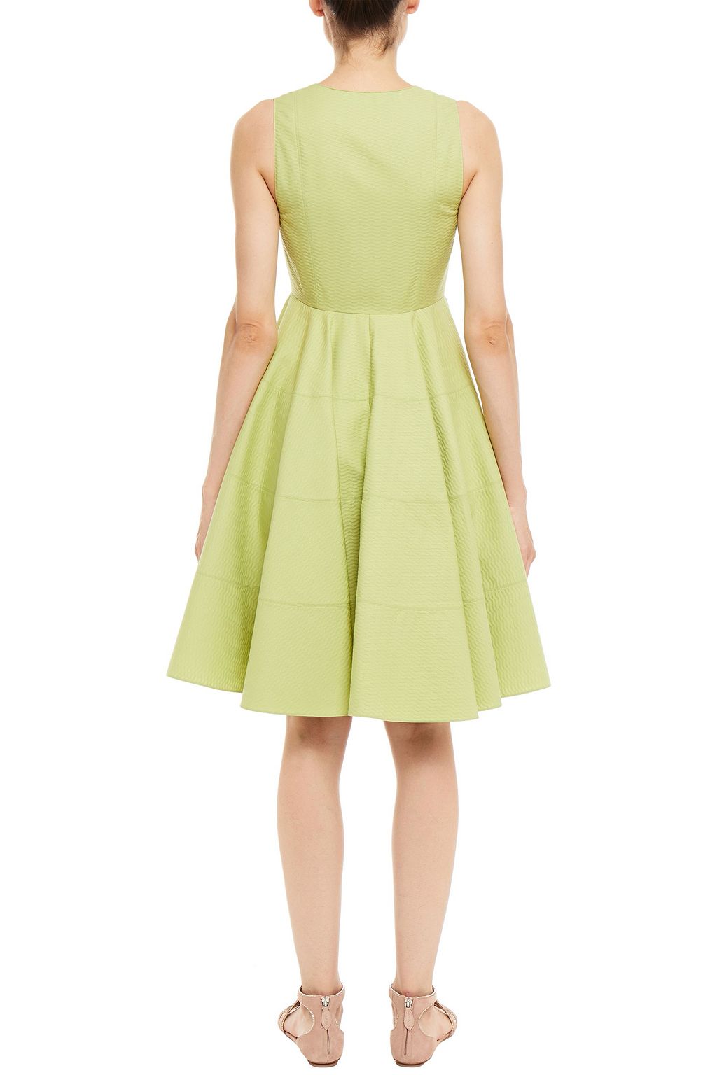 ALAÏA Flared cotton-jacquard dress