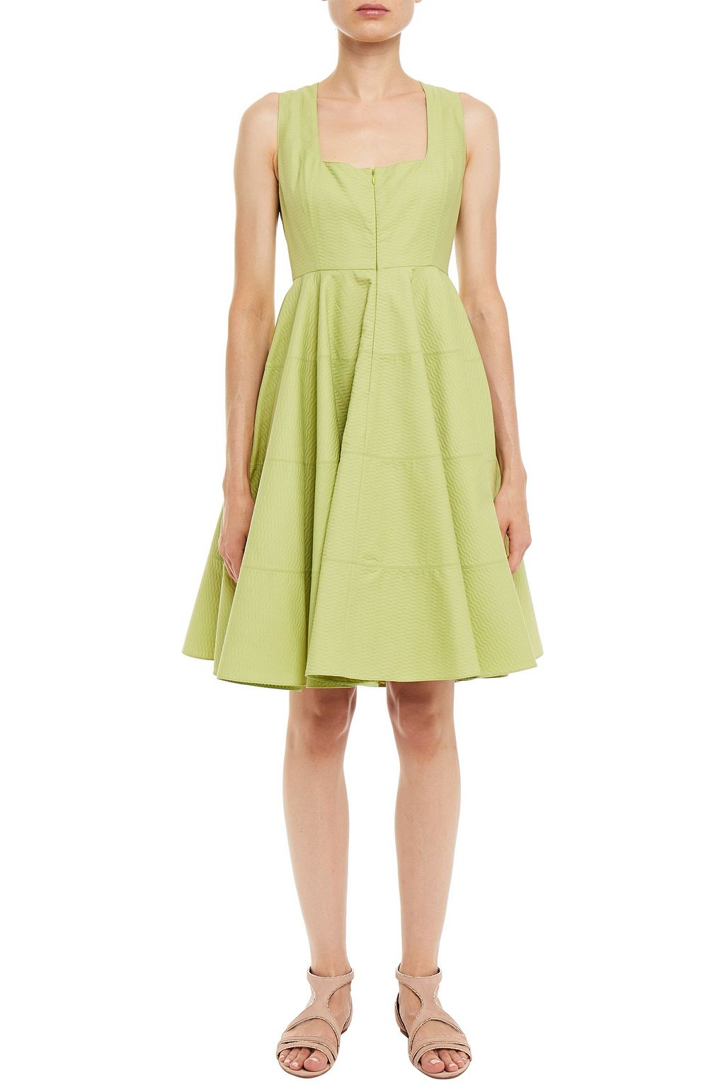 ALAÏA Flared cotton-jacquard dress