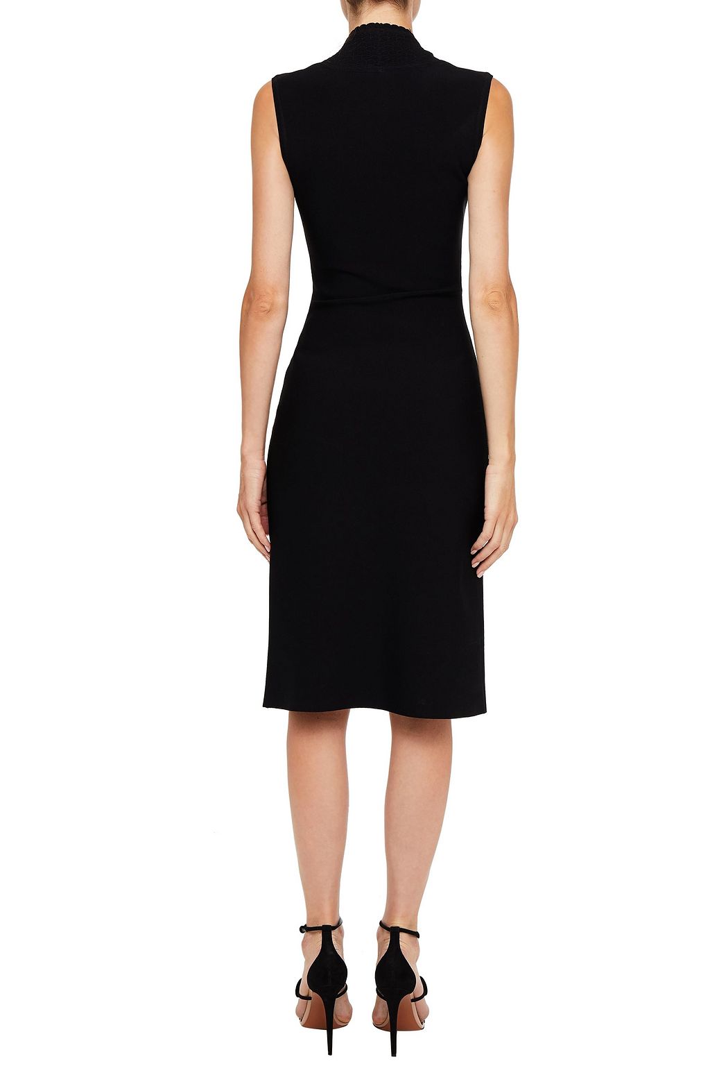 ALAÏA Scalloped stretch-knit dress