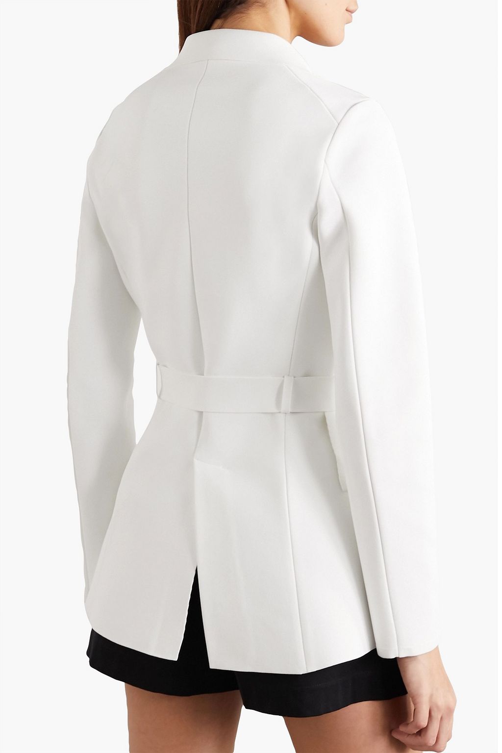 ALAÏA Belted stretch-knit blazer