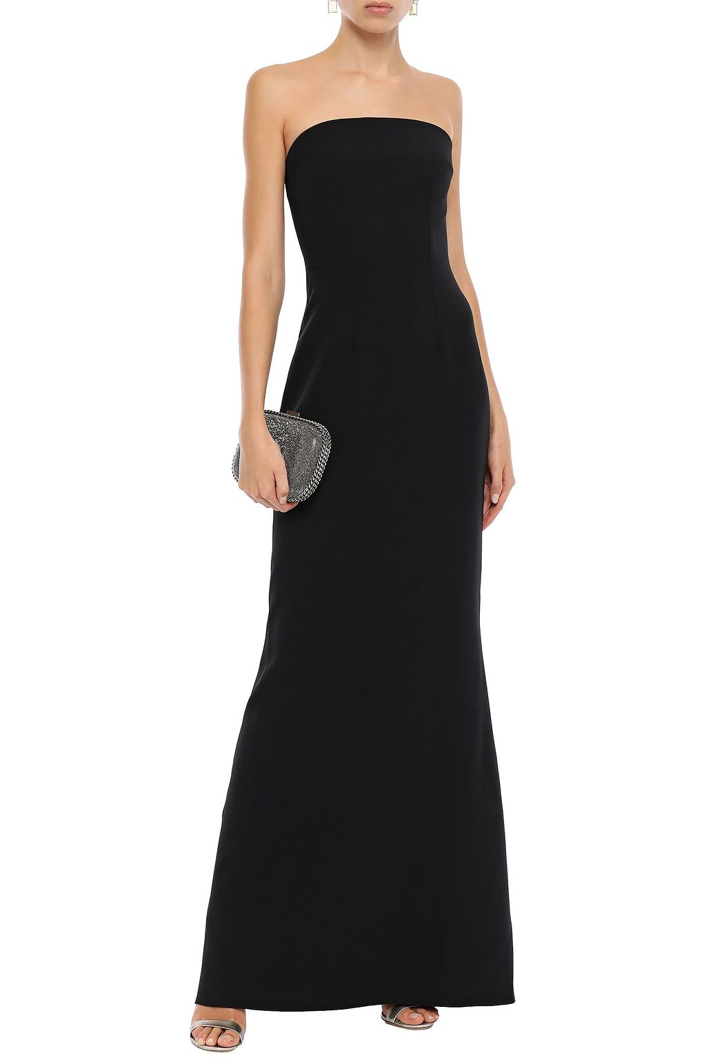 SAFIYAA Soshin strapless stretch-crepe gown