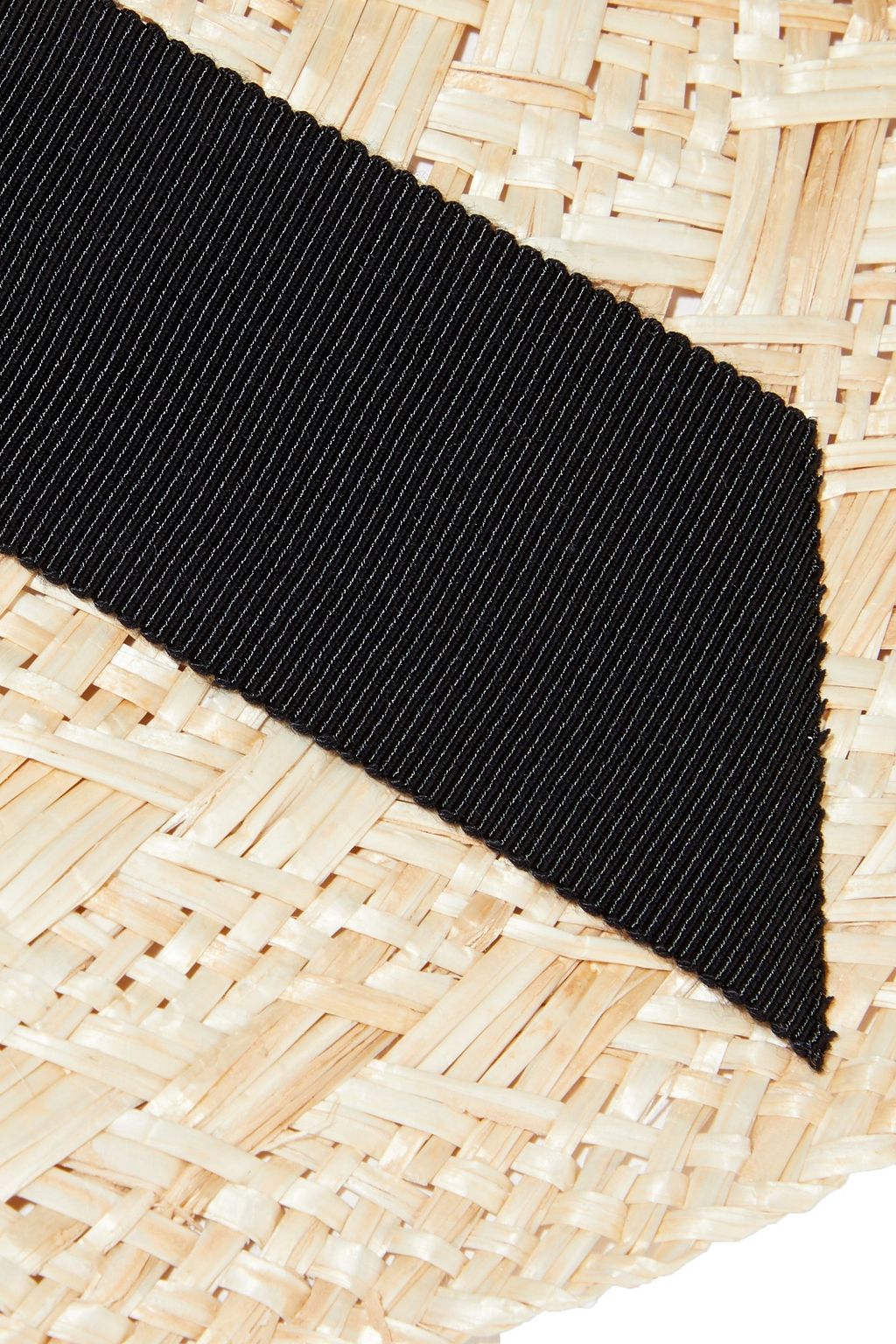 ZIMMERMANN Grosgrain-trimmed woven straw sunhat