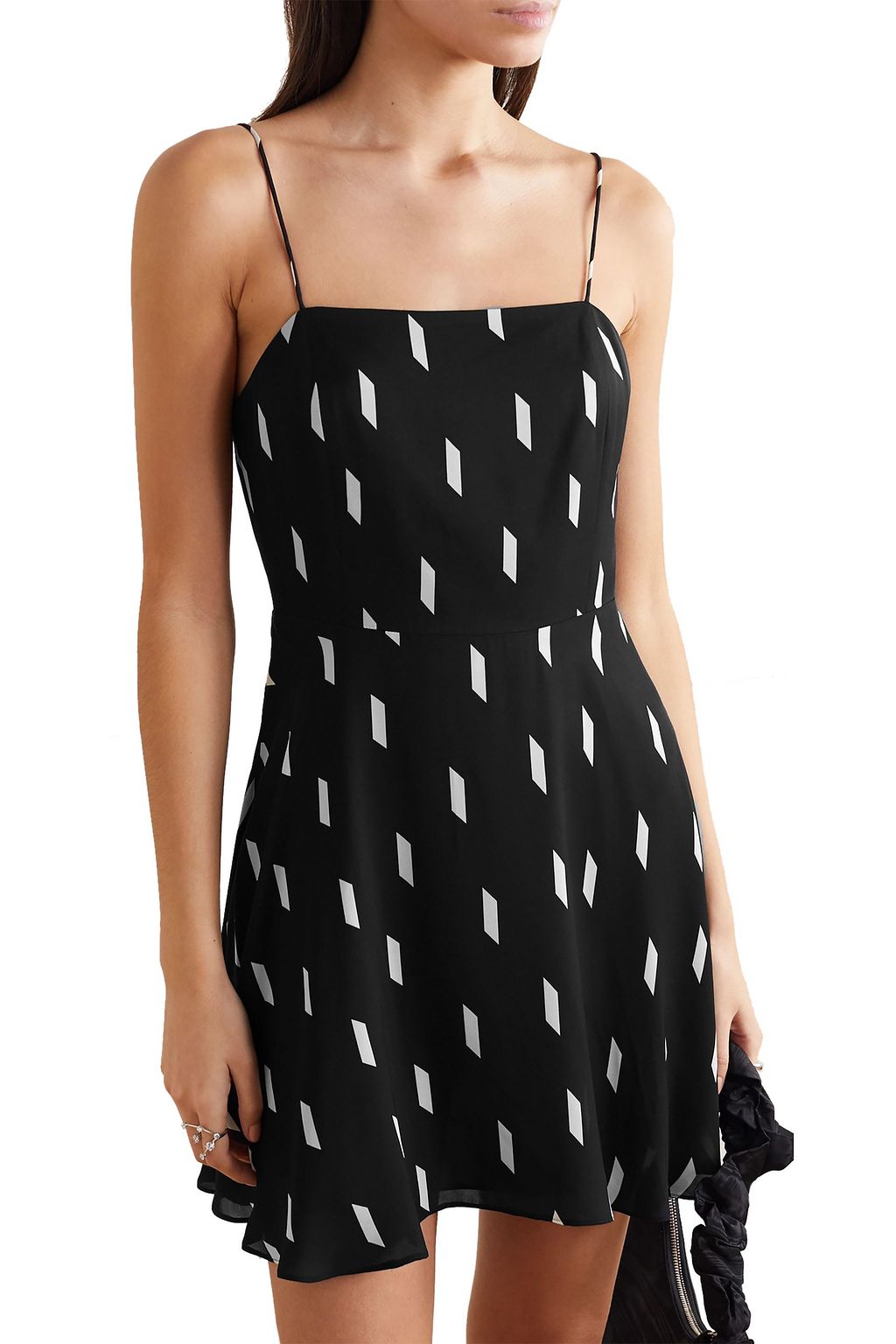 ALICE + OLIVIA Glinda printed crepe mini dress