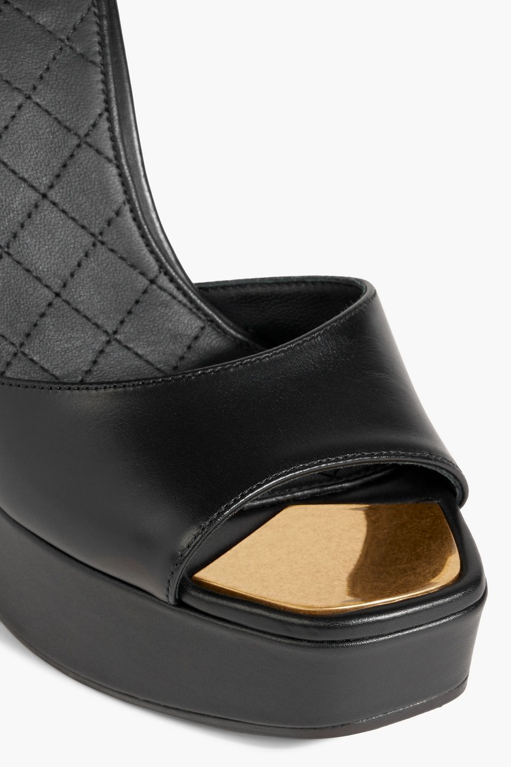 BALMAIN Pippa leather platform sandals