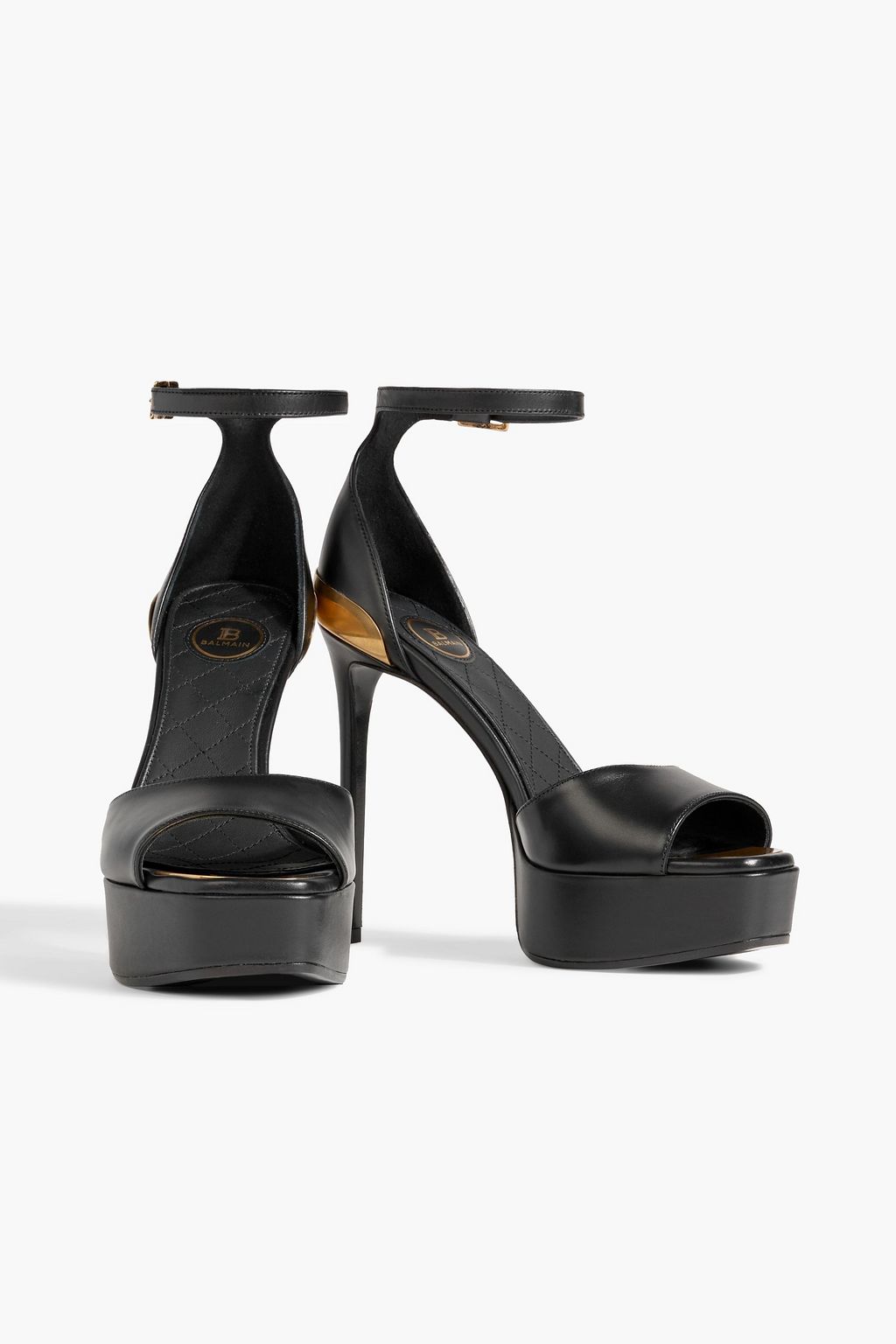 BALMAIN Pippa leather platform sandals