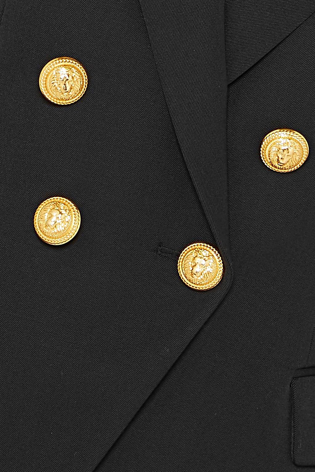 BALMAIN Double-breasted wool-twill blazer