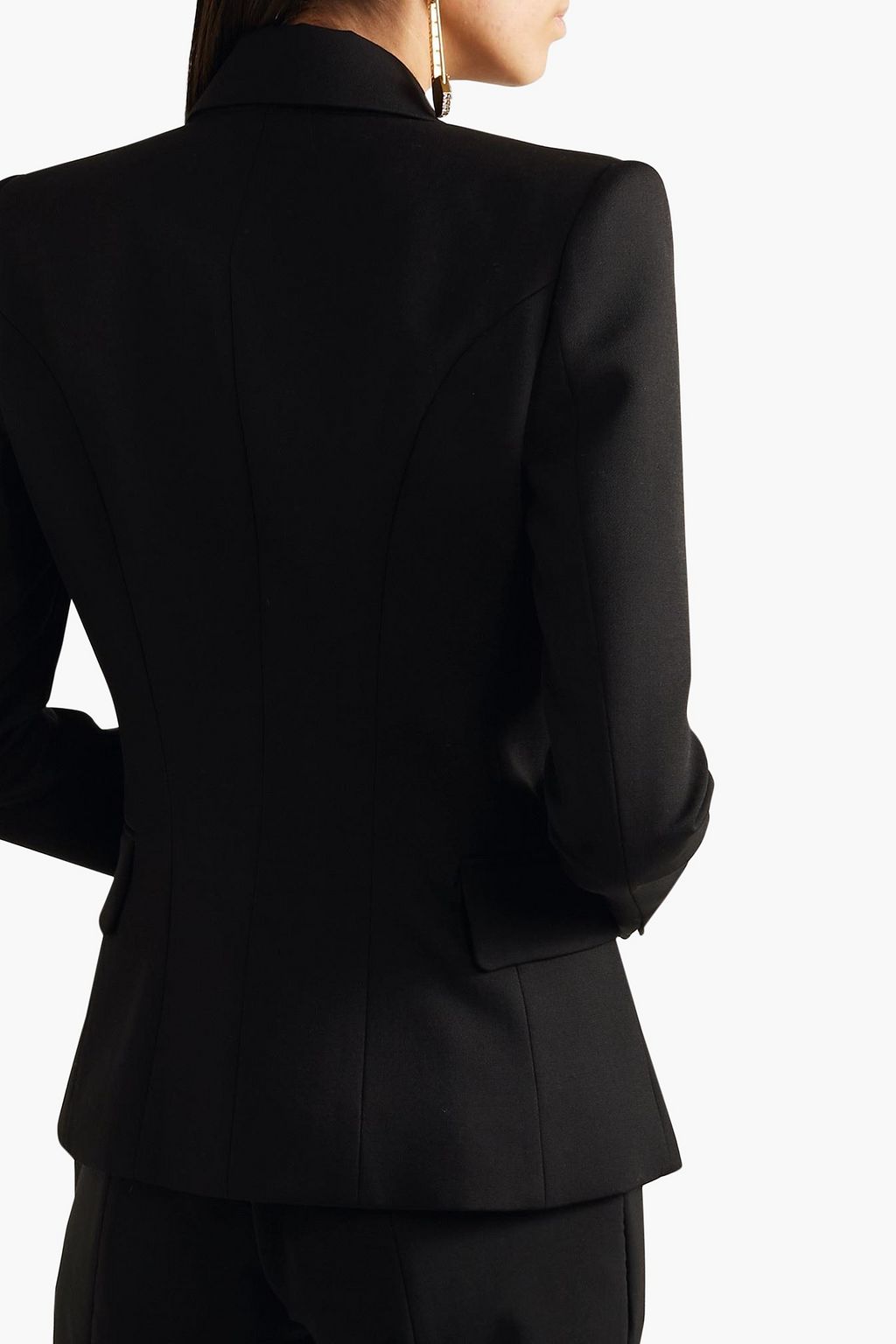 BALMAIN Double-breasted wool-twill blazer