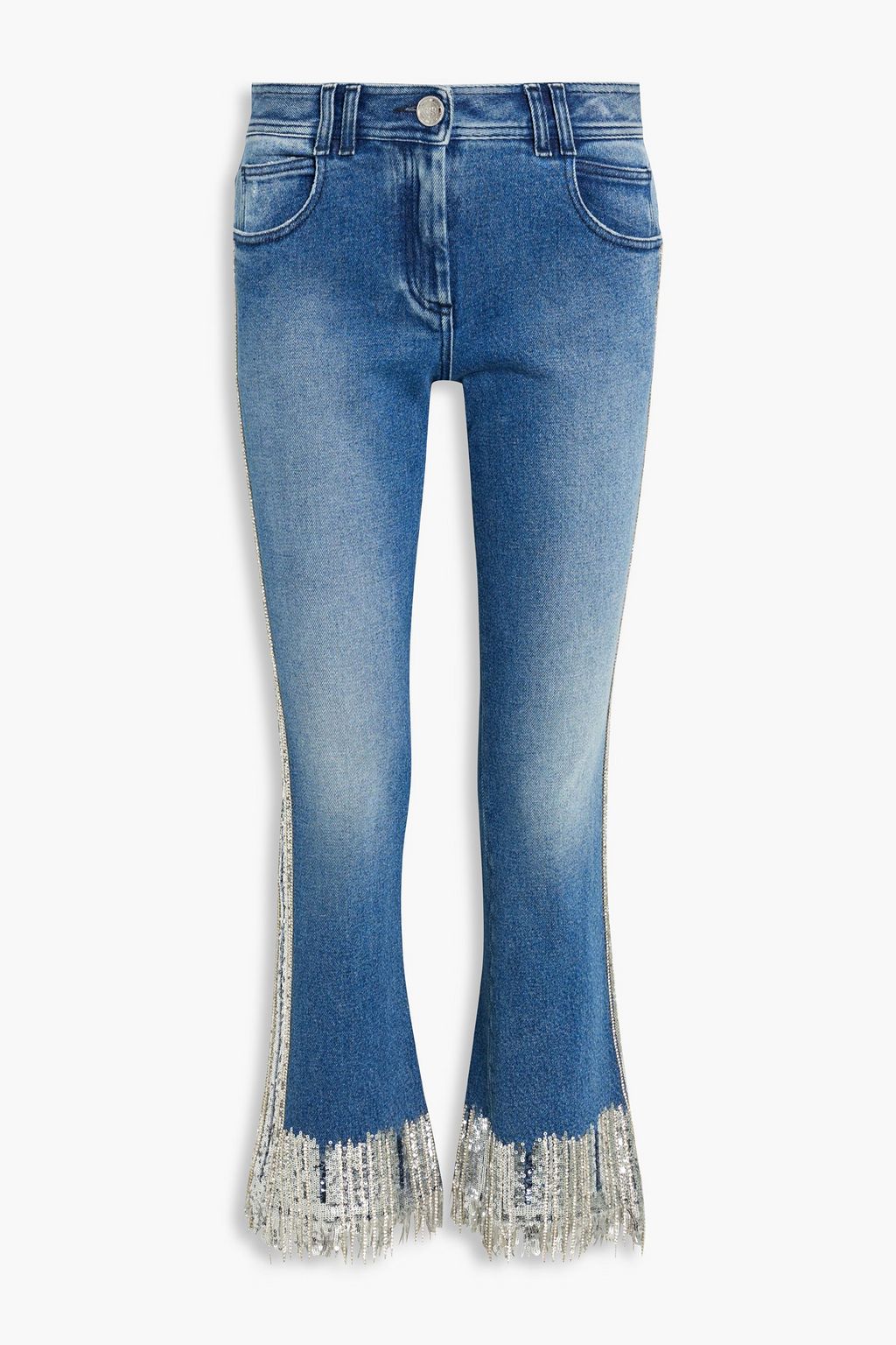 Jeans shop fringe bottom