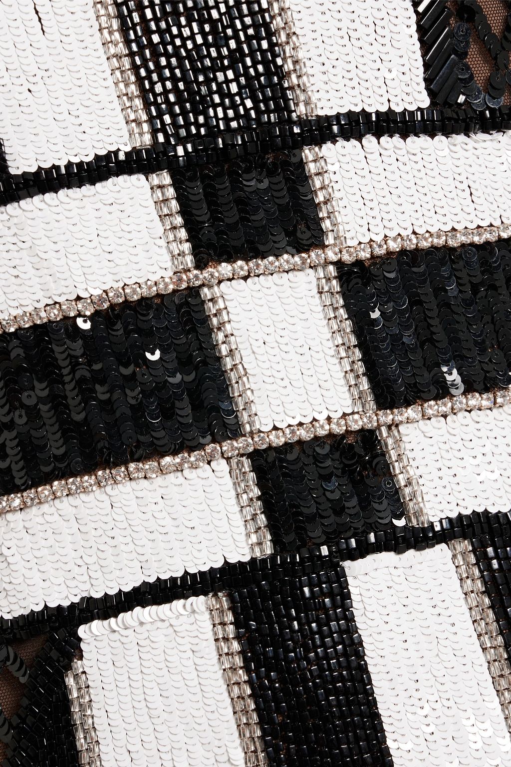 BALMAIN Minikleid aus Stretch-Tüll mit Verzierung