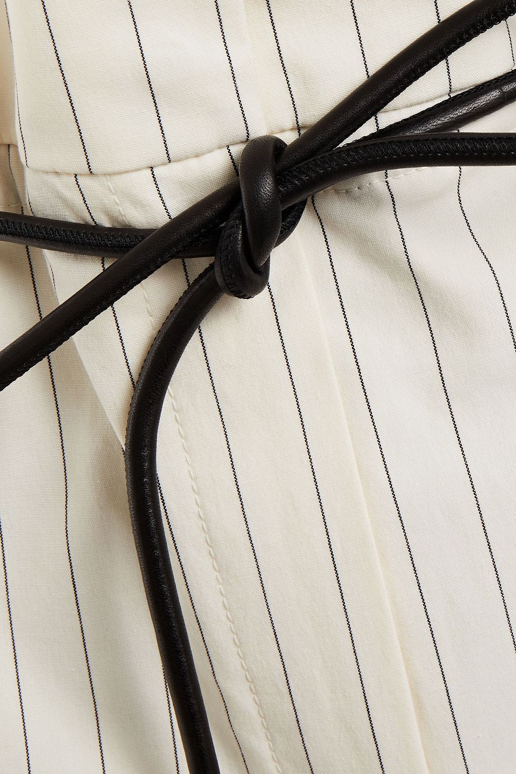 BRUNELLO CUCINELLI Cropped pinstriped cotton-blend tapered pants