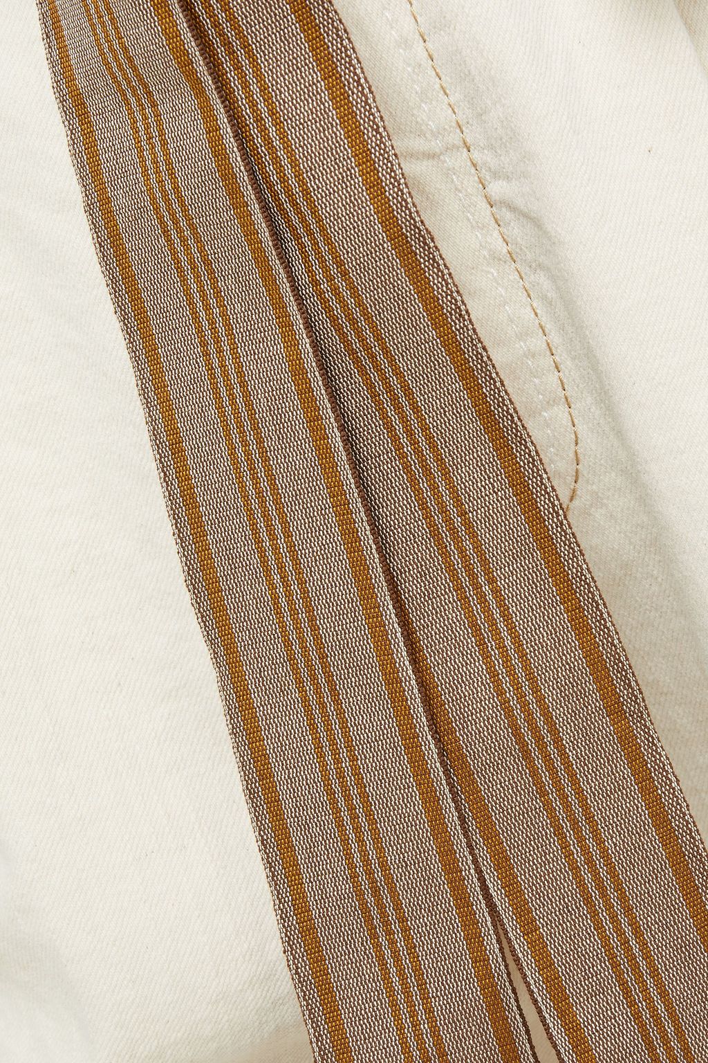 BRUNELLO CUCINELLI Belted mid-rise wide-leg jeans