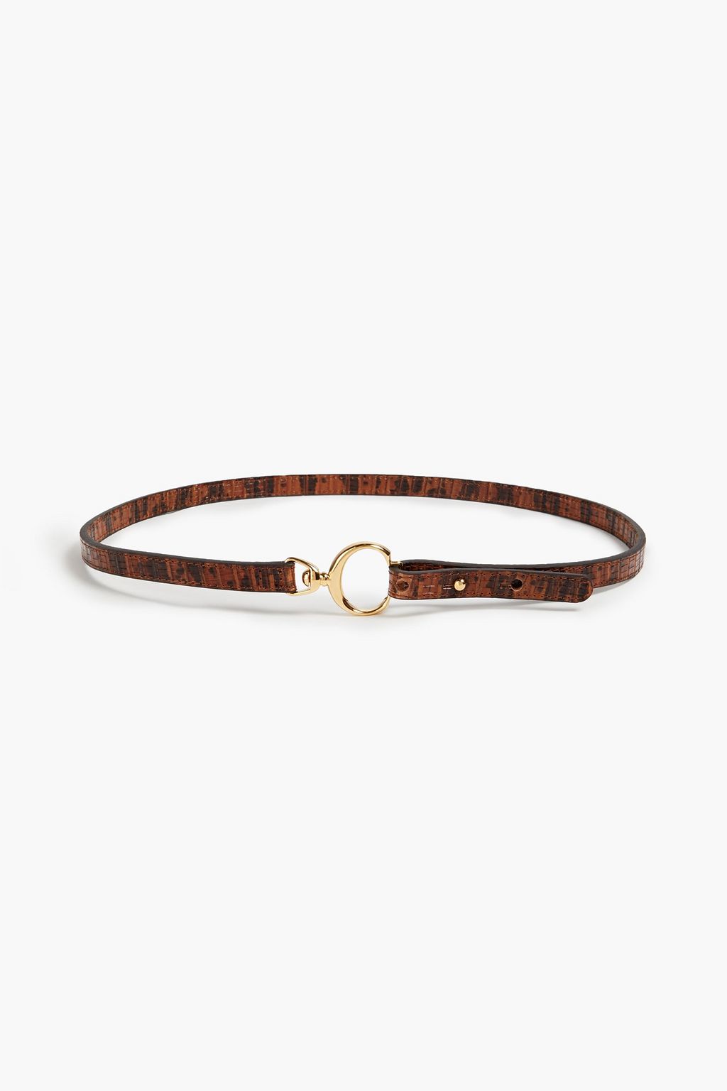 CHLOÉ Lizard-effect leather belt | THE OUTNET