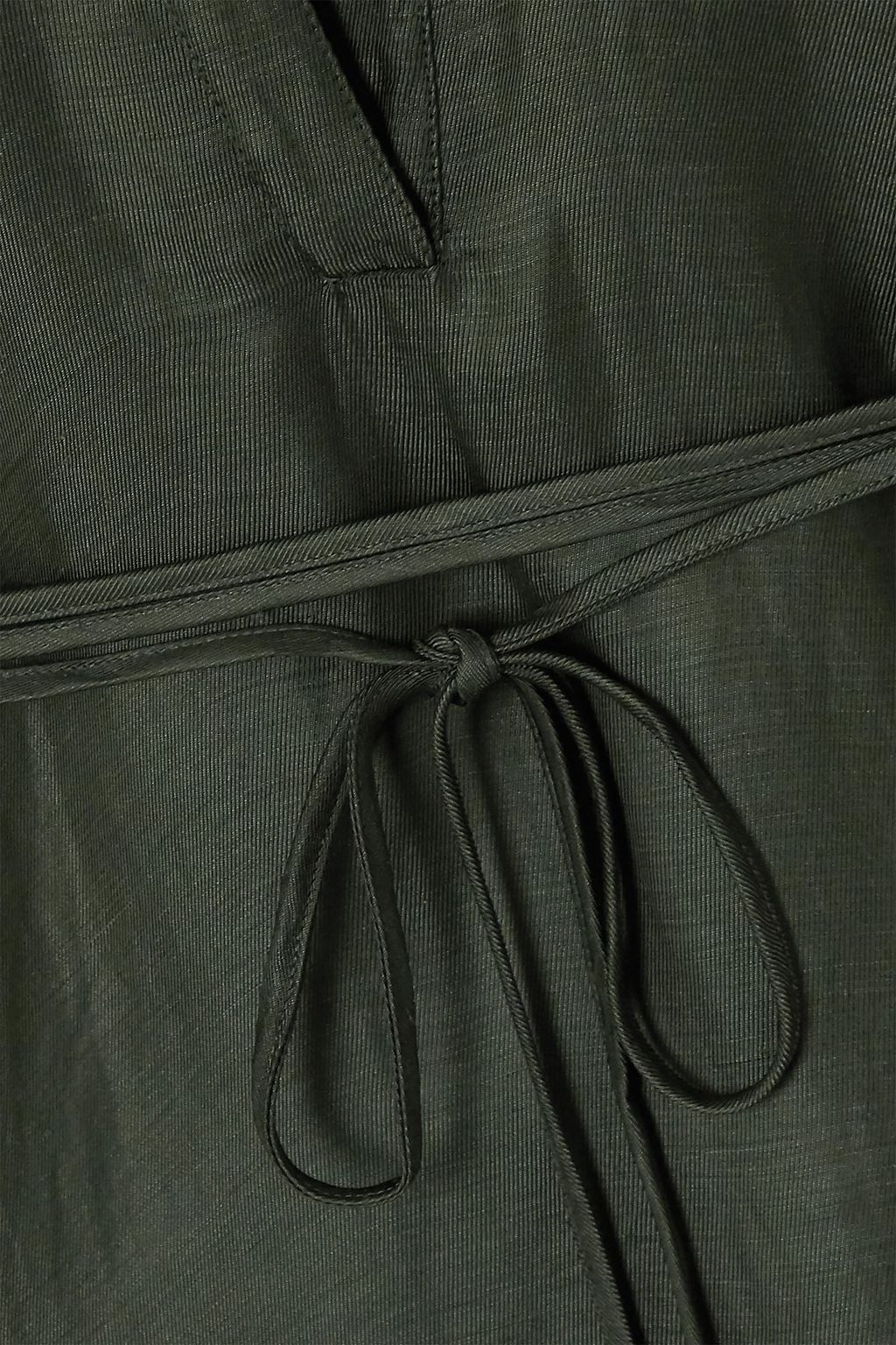 BONDI BORN Cotton and linen-blend twill maxi dress