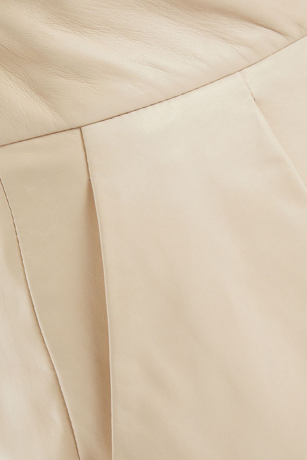 BRUNELLO CUCINELLI Pleated leather shorts