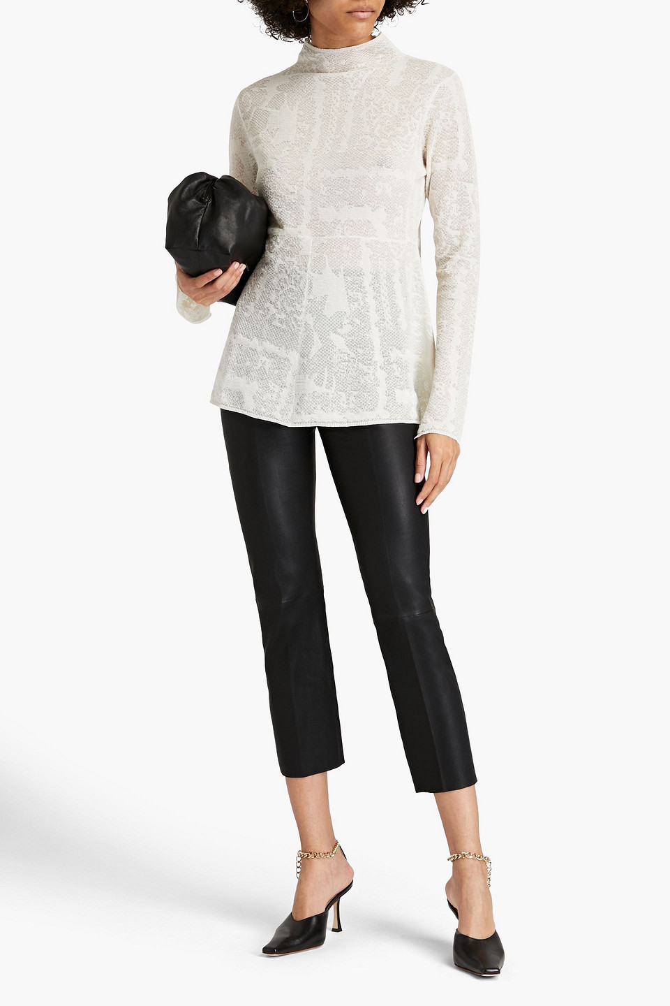 By Malene Birger Mauria Knitted Turtleneck Jumper In White