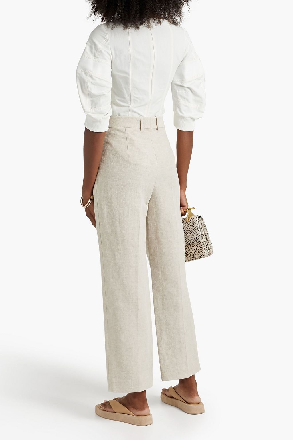 BY MALENE BIRGER Mélange woven straight-leg pants