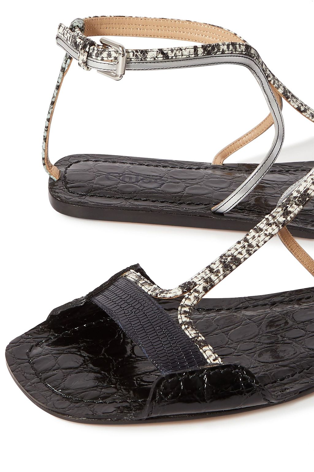 CHLOÉ Carla paneled leather sandals