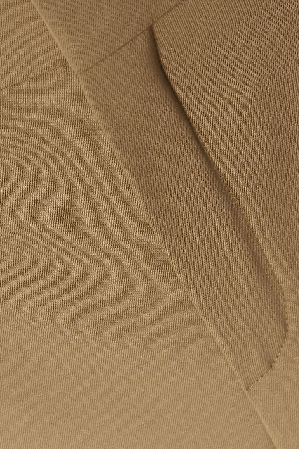 CHLOÉ Cropped pleated twill tapered pants
